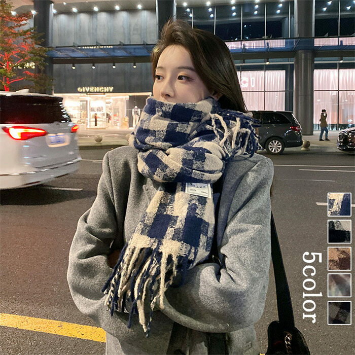 マフラー ストール 防寒 ギフト ひざ掛け チェック柄大判ストール ストール レディース 送料無料 贈り物 ショール 大判 ネックウォーマー クリスマス シンプル プレゼント