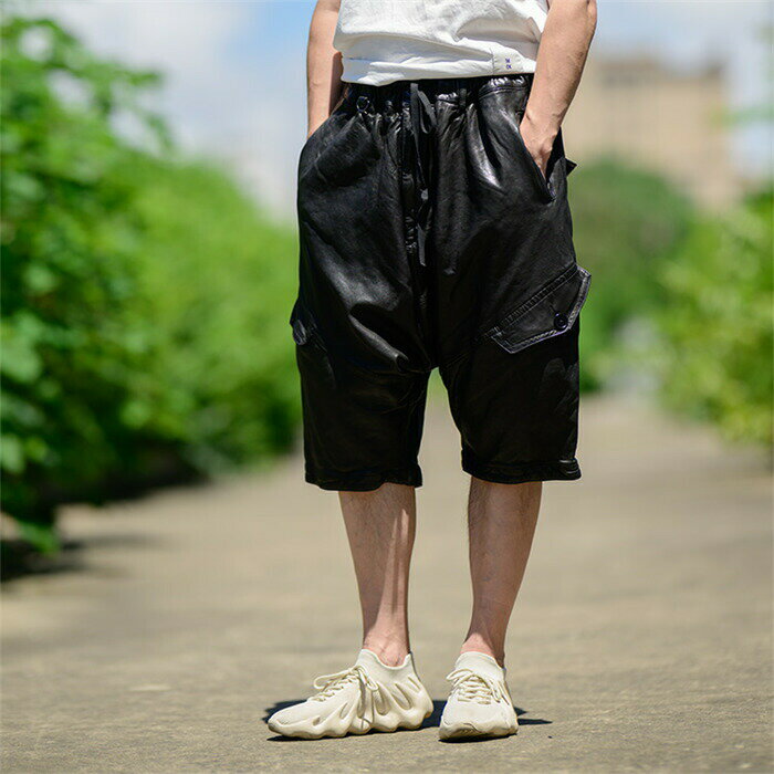 新品 送料無料 大きサイズ 父の日 革パンツ パンツ バイク用 レザーパンツ バイクパンツ 本革 羊革レザーパンツ スキニーパンツ 無地 メンズパンツ カッコイイ