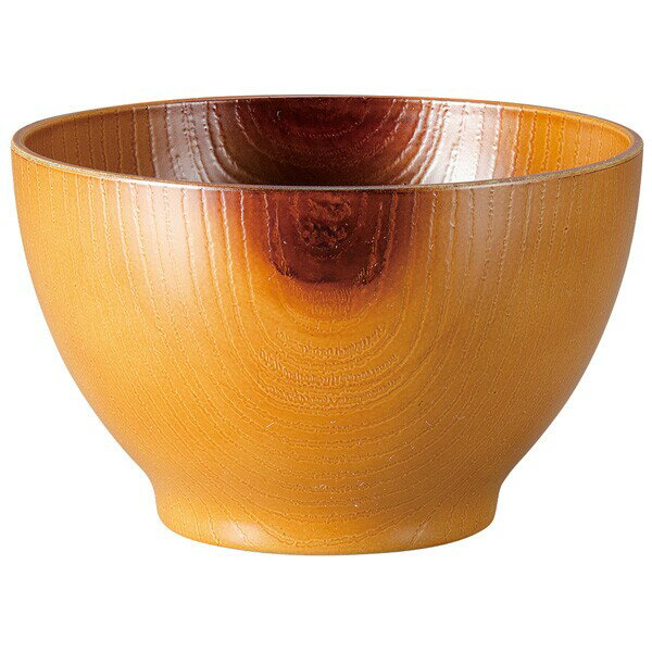 お椀 食洗機対応 ｜ 汁椀 汁物椀 吸物椀 味噌汁椀 吸物椀 吸い物椀 マルチボウル スープボウル 耐熱 木目 日本製 ナチュラル おしゃれ 蕎麦 そば 年越 年越し 和食器 飲食店 来客用 業務用 ｜ 14.5cm耐熱ABS樹脂ウッディボールケヤキ 福井クラフト