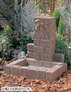 【送料無料】 NIKKO　立水栓 ユニット サークルタイプPB（トランスブラウン）OPB-RS-1T-PB ※※ ニッコー レンガ調 コンクリート 水栓 パン ※※