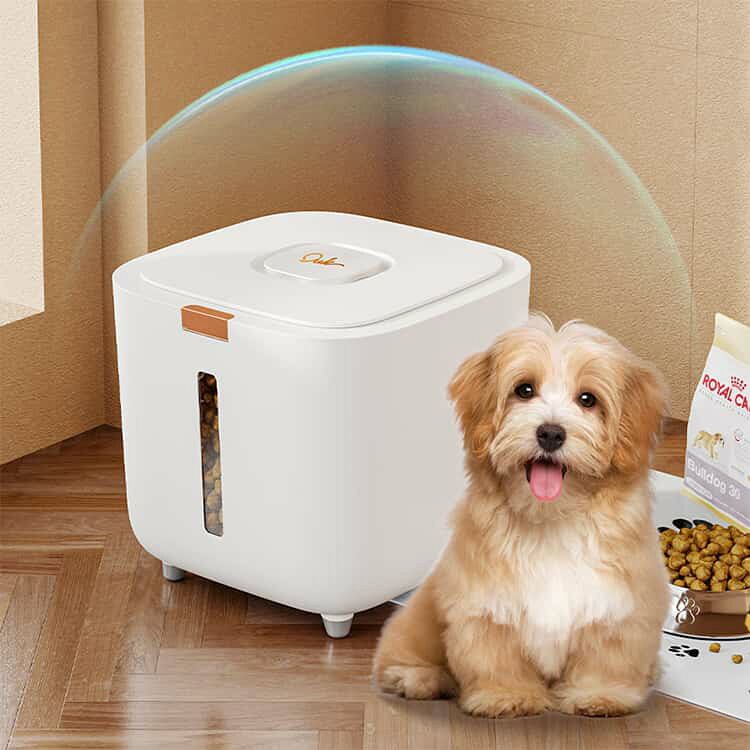 ペット用品 乾燥剤4個付き 防虫 密閉 保存容器 ドライフード 保存ケース 防湿 フー...