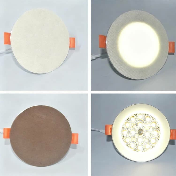 3枚セット 直径5-18cm ランプシェード ダウンライト 拡散カバー 光拡散シート LED ...