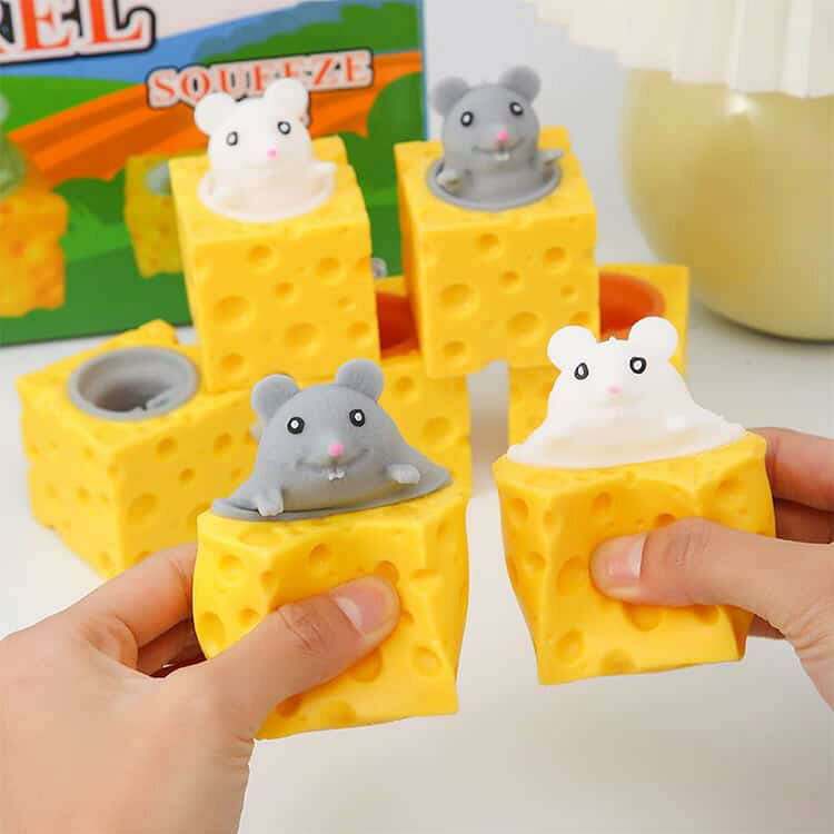 6個セット スクイーズ玩具 フィジェットおもちゃ 減圧グッズ プッシュポップ チーズに隠れたネズミおもちゃ スクイーズおもちゃ 高反発おもちゃ おもしろグッズ 不安軽減 暇つぶし インテリジェンス発展 洗える可能 小さめ 誕生日プレゼント いたずら小道具 送料無料 fampa-10002171 株式会社FAMオンラインショップ サンプル画像3