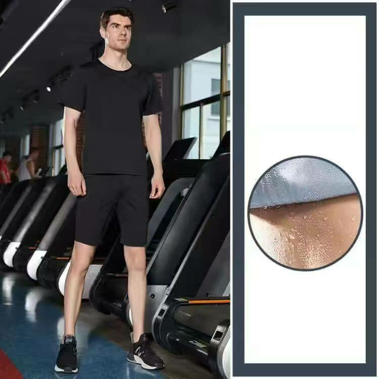 サウナ 上下2点セット サウナスーツ レディース メンズ 半袖 長袖 ロングパンツ ショートパンツ tシャツ パンツ セットアップ 超発汗 サウナスーツ フィットネス スポーツウェア インナー 爆汗 ダイエット 加圧シャツ スポーツウェア ダイエット 運動着 サウナシャツ 2