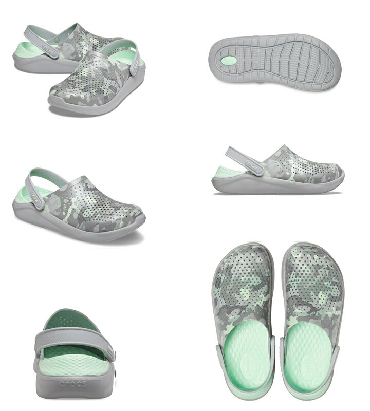 【クロックス crocs 】literide printed camo clog/ライトライド プリンテッド カモ クロッグ/リカバリーサンダル/メンズ レディース