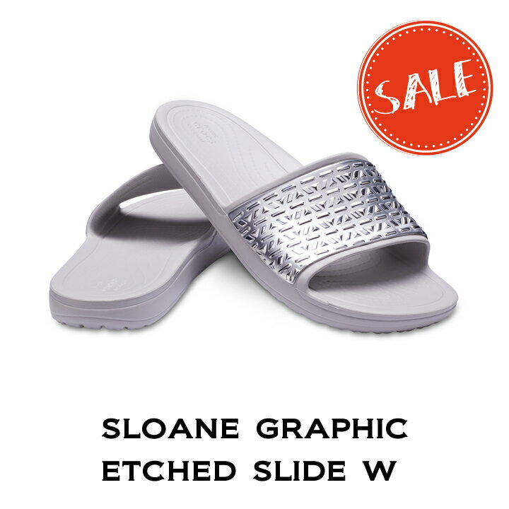 クロックス crocs【レディース サンダル】Sloane Graphic Etched Slide W/スローン グラフィック エッジド スライド ウィメン｜##