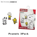 クロックス アクセサリー【jibbitz ジビッツ】Peanuts 3-Pack/ピーナッツ 3パック/スヌーピー｜10007404