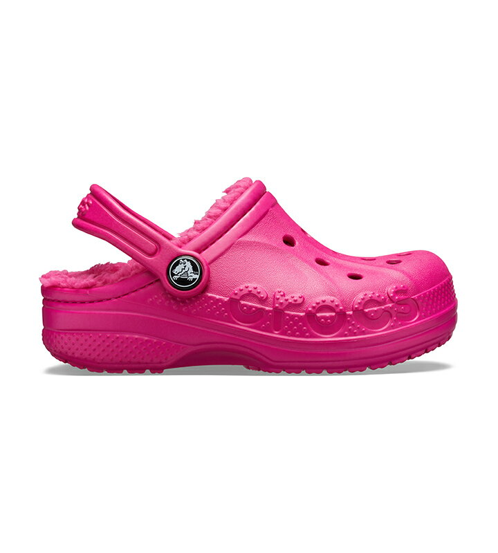 クロックス crocs【キッズ ボア】Baya Lined Clog Kids/バヤ ラインド クロッグ キッズ/キャンディピンクxC.ピンク｜##