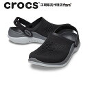 クロックス crocs【メンズ レディース サンダル】LiteRide 360 Clog/ライトライド 360 クロッグ/ブラック×スレートグレー｜☆の商品画像