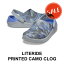 クロックス crocs【メンズ レディース サンダル】Literide Printed Camo Clog/ライトライド プリンテッド カモ クロッグ/ラピスxマルチ