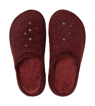 【クロックス crocs メンズ レディース ボア】classic slipper/クラシック スリッパー/室内履き/バーガンディ