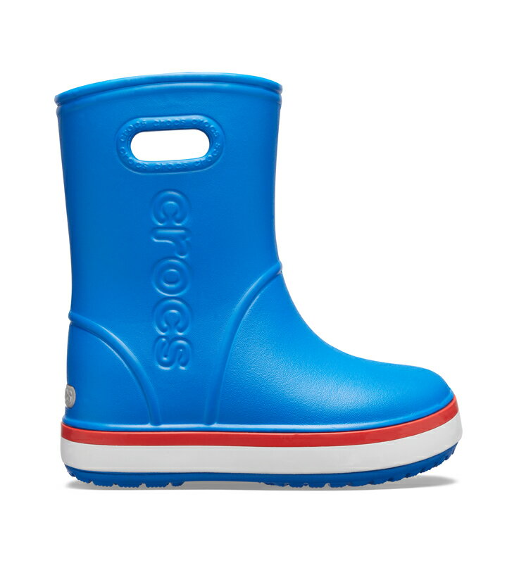 クロックス crocs【キッズ レインブーツ】Crocband Rain Boot Kids/クロックバンド レインブーツ キッズ/ブライトコバルトxフレーム｜**