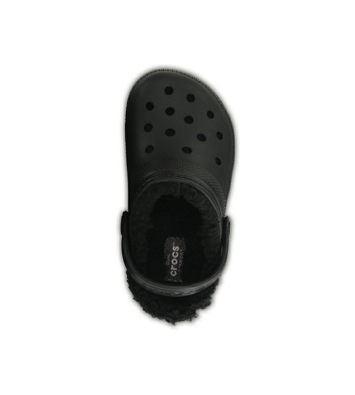 クロックス crocs【キッズ ボア】Classic Lined Clog Kids/クラシック ラインド クロッグ キッズ/ブラックxブラック｜##