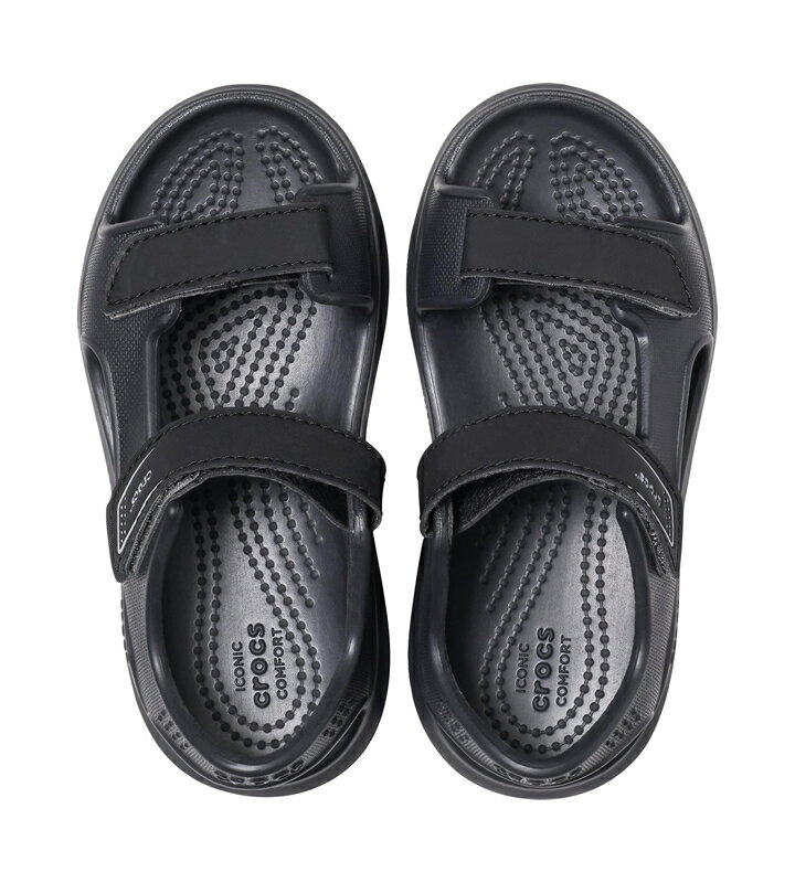 クロックス crocs【キッズ サンダル】Swiftwater Expedition Sandal Kids/スウィフトウォーター エクスペディション サンダル キッズ/ブラックxスレートグレー｜##