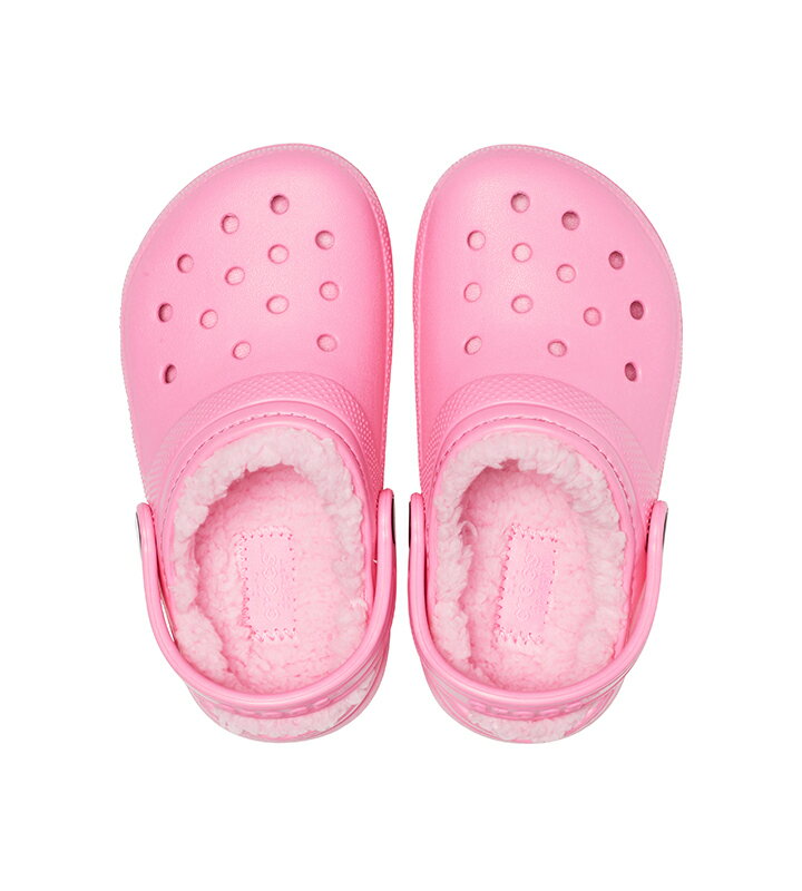 クロックス crocs【キッズ ボア】Classic Lined Clog Kids/クラシック ラインド クロッグ キッズ/ピンクレモネードxP.レモネード｜##