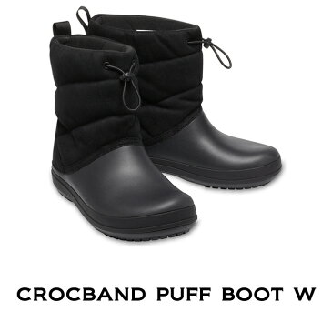 クロックス crocs【レディース ブーツ】Crocband Puff Boot W/クロックバンド パフブーツ ウィメン/ブラック｜##