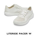 クロックス crocs【レディース スニーカー】LiteRide Pacer Ws/ライトライド ペイサー ウィメン/オルモストホワイト｜##