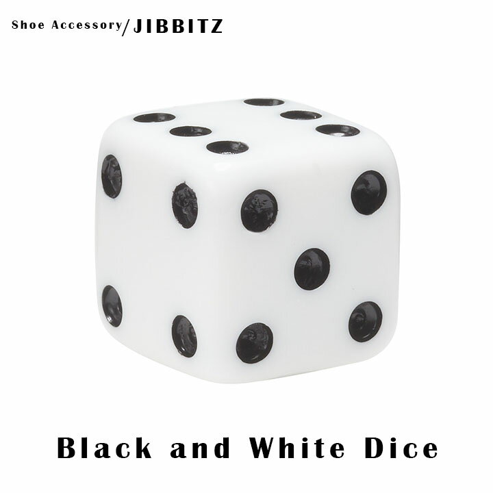 クロックス アクセサリー【jibbitz ジビッツ】SYMBOL2 /Black and White Dice/ブラック＆ホワイト ダイス/サイコロ |10008140｜##