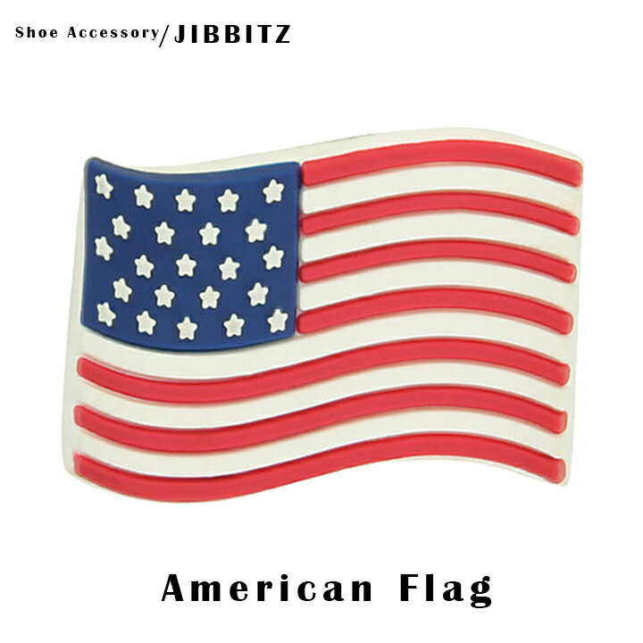 クロックス アクセサリー【jibbitz ジビッツ】FLAG /American Flag/アメリカ/国旗|10005978