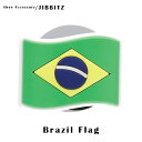 クロックス アクセサリー【jibbitz ジビッツ】FLAG /Brazil Flag/ブラジル/国旗|10006919の商品画像