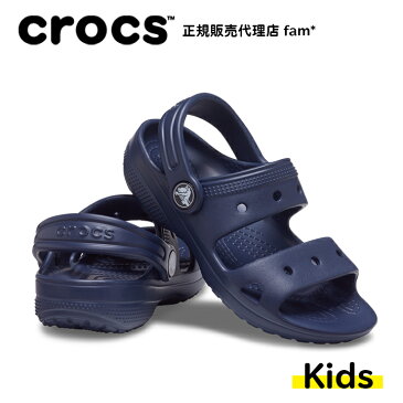 クロックス crocs【キッズ サンダル】Classic Crocs Sandal T/クラッシク クロックス サンダル T/ネイビー｜☆