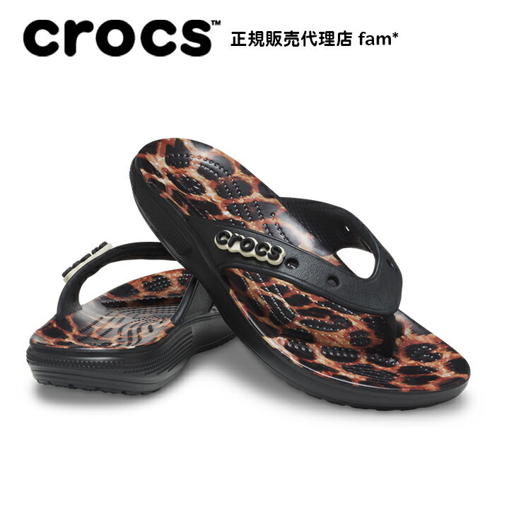クロックス crocs【メンズ レディース サンダル】Classic Crocs Animal Remix Flip/クラシック クロックス アニマル リミックス フリップ｜##