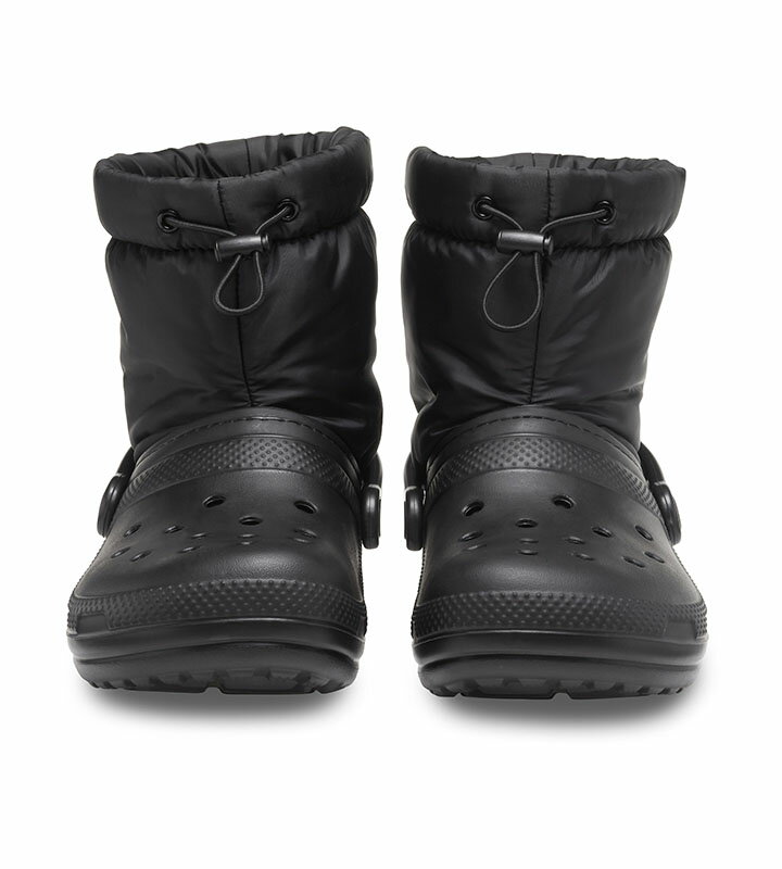 クロックス crocs【メンズ レディース ブーツ】Classic Lined Neo Puff Boot/クラシック ラインド ネオパフ ブーツ/ブラックxブラック｜☆