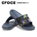 50%OFF クロックス crocs【メンズ レディース サンダル】Classic Crocs Meta Scape Slide/クラシック クロックス メタ スケイプ スライド/ブラック マルチ｜##