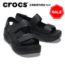 『60 OFF』クロックス crocs【レディース サンダル】Skyline Sandal W/クロックス スカイライン サンダル/ブラック｜