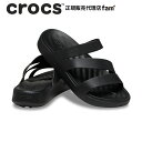 クロックス crocsGetaway Strappy/ゲッタウェイ ストラッピー/ブラック｜☆