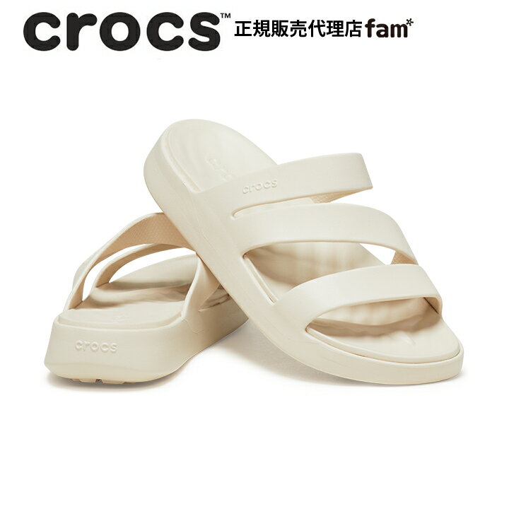 クロックス crocsGetaway Strappy/ゲッタウェイ ストラッピー/スタッコ｜☆