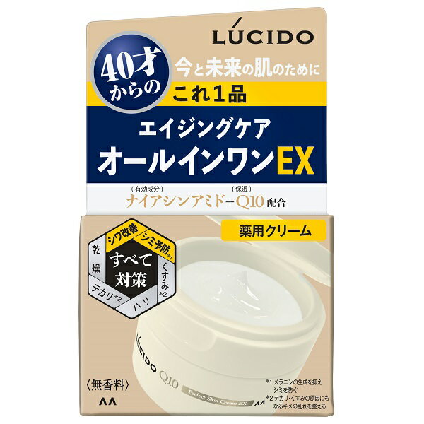 ルシード 薬用 パーフェクトスキンクリーム EX 90g LUCIDO フェイスクリーム メンズ