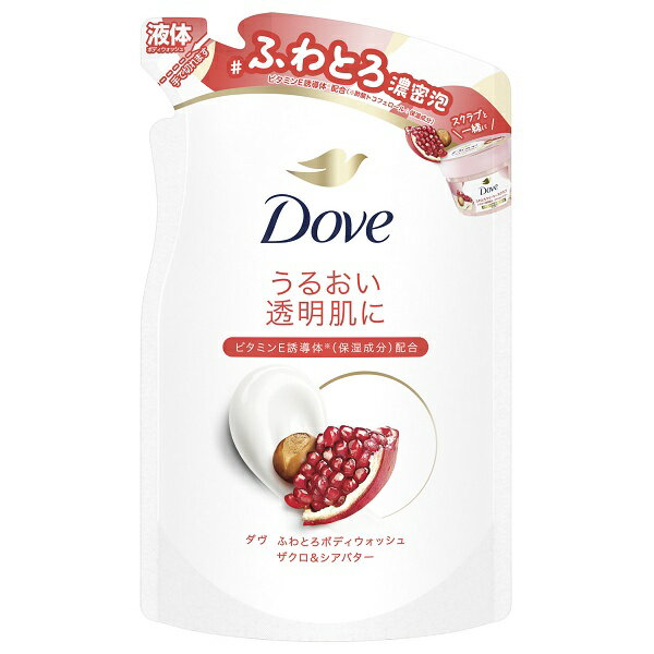 樂天商城 - ダヴ ふわとろボディウォッシュ ザクロ＆シアバター 詰替え 340g Dove ボディソープ【メール便可】