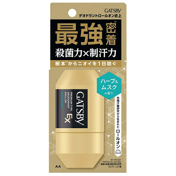 樂天商城 - ギャツビー EXプレミアムタイプデオドラントロールオン ハーブ＆ムスク 60ml GATSBY 制汗デオドラント