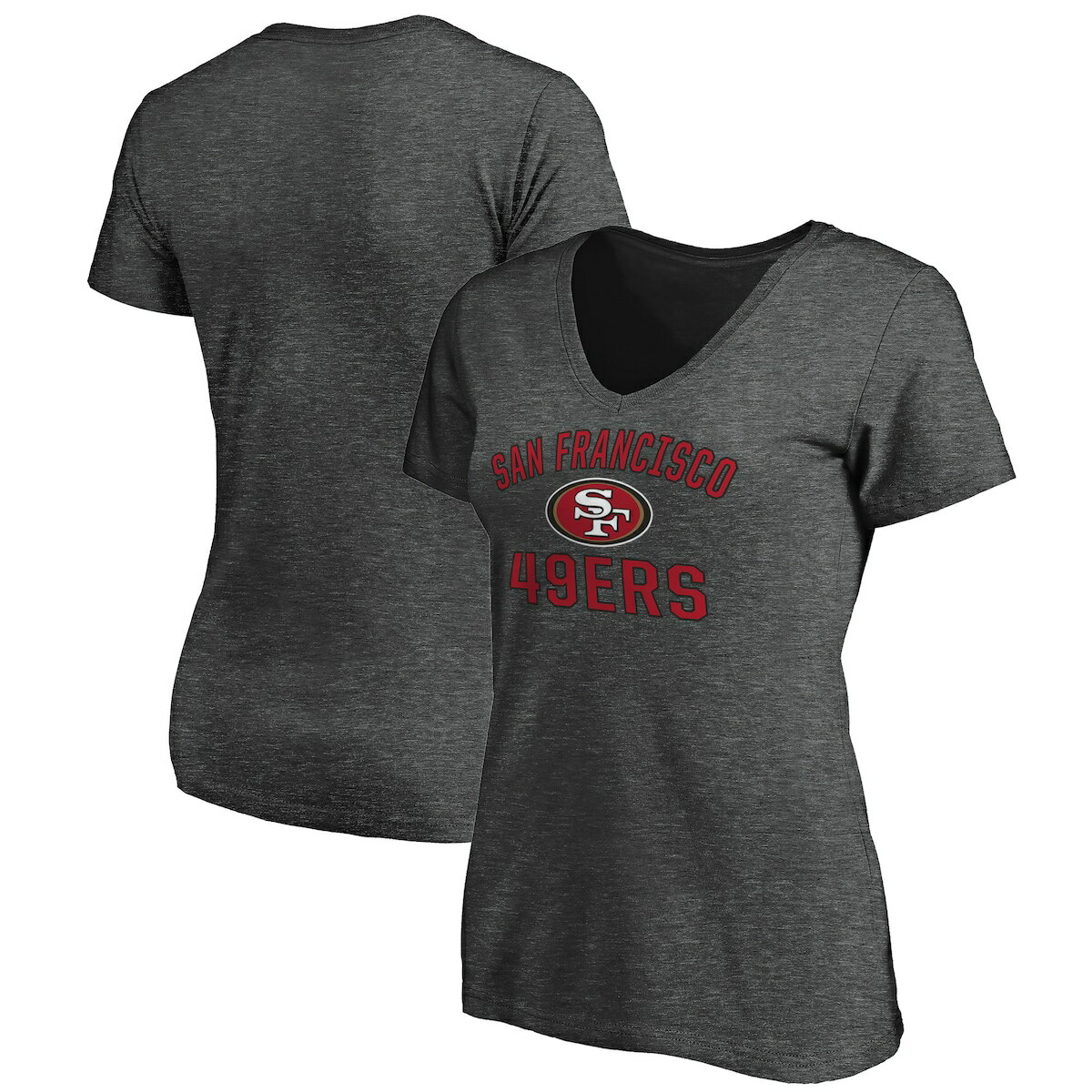 NFL 49ers VlbN TVc Fanaticsit@ieBNXj fB[X wU[`R[ (19 Women's Victory Arch V-Neck SST)