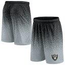 【公式グッズ】NFL レイダース ショートパンツ Fanatics/ファナティクス メンズ ブラック (22 Fanatics Brands Men's Ombre Short)