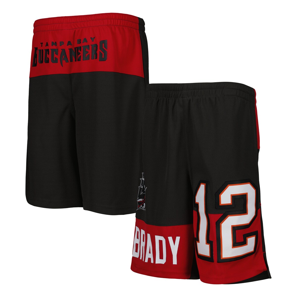 NFL バッカニアーズ トム・ブレイディ レプリカ ショーツ Outerstuff（アウタースタッフ） キッズ ブラック (22 Youth N&N Player Shorts)