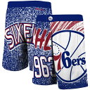 NBA 76ers カジュアル ショーツ Mitchell & Ness（ミッチェル＆ネス） メンズ ロイヤル (Mens MNC HWC Jumbotron Sublimated Shorts)