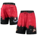 NBA 76ers カジュアル ショーツ Mitchell & Ness（ミッチェル＆ネス） メンズ ブラック (Mens MNC HWC Tie Dye Sublimated Terry Shorts) 1