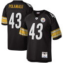 【公式グッズ】NFL スティーラーズ トロイ・ポラマル レプリカ ユニフォーム Mitchell & Ness/ミッチェル&ネス メンズ ブラック (Men's...