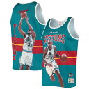 NBA ピストンズ グラント・ヒル タンクトップ Mitchell & Ness（ミッチェル＆ネス） メンズ ティール (MNC NBA Sublimated Player Tank)