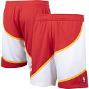 NBA ホークス カジュアル ショーツ Mitchell & Ness（ミッチェル＆ネス） メンズ レッド (Mens MNC HWC Swingman Shorts)