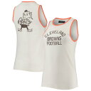 NFL ブラウンズ タンクトップ ジャンクフード レディース ホワイト (21 Women's Pop Binding Rib Tank)