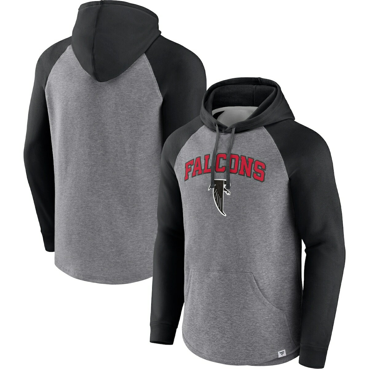 NFL ファルコンズ プルオーバー パーカー Fanatics（ファナティクス） メンズ ヘザーグレイ (NFL 22 Men's Fanatics Branded By Design Pullover Hoodie)