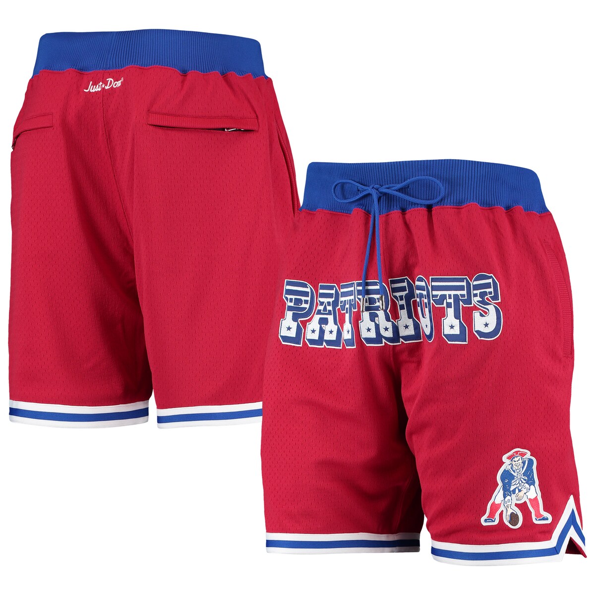 NFL ペイトリオッツ ショートパンツ Mitchell & Ness（ミッチェル＆ネス） メンズ レッド (20 Mens Just Don Gold Rush Short)