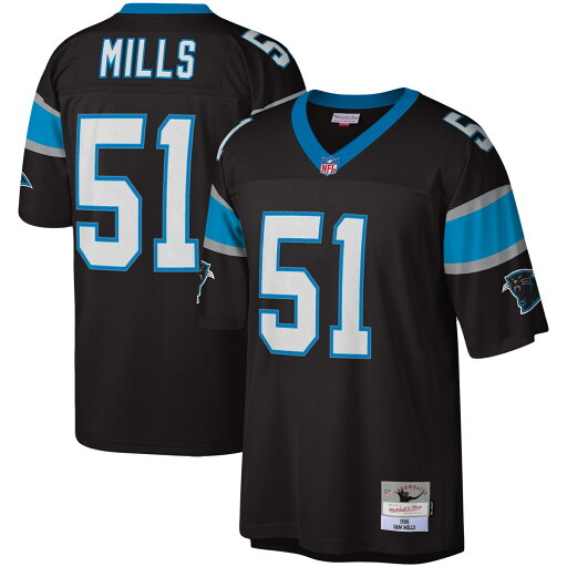 NFL パンサーズ サム・ミルズ レプリカ ユニフォーム Mitchell & Ness(ミッチェル&ネス) メンズ ブラック (Men's MNC Legacy Replica Jersey) NFL パンサーズ サム・ミルズ レプリカ ユニフォーム Mitchell & Ness(ミッチェル&ネス) メンズ ブラック (Men's MNC Legacy Replica Jersey)