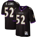 【公式グッズ】NFL レイブンズ レイ・ルイス レプリカ ユニフォーム Mitchell & Ness/ミッチェル&ネス メンズ ブラック (Men's MNC...