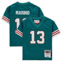 Welcome your new little Miami Dolphins fan into the football family with this Dan Marino 1984 Retired Legacy jersey from Mitchell & Ness. The soft, breathable mesh material provides a nice breeze to keep them cool. Finished with a sleek Miami Dolphins design, this player jersey gives your MVP in the making a fresh new look.Bottom hem with side splitsBrand: Mitchell & NessImportedOfficially licensedMachine wash with garment inside out, tumble dry lowSolid side panelsHeat-sealed stripesNFL patch sewn onto bottom front collarMaterial: 100% PolyesterShort sleevesStitched tackle twill appliqueWoven tag at bottom left hemMesh fabric