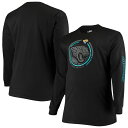 【公式グッズ】NFL ジャガーズ 長袖 Tシャツ (ビッグサイズ) Fanatics(ファナティクス) メンズ ブラック (20 Mens B&T Color Pop LST)
