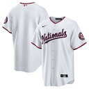 Whether you're watching from the couch or from the stands, you'll be the biggest Washington Nationals fan around when you sport this Home Blank Replica Jersey! This jersey features detailed Washington Nationals graphics that will showcase your team pride no matter where you rock it. The full-button front and comfortable fit will keep you cool and ready for action, making it the perfect addition to your collection of team gear.Machine wash gentle or dry clean. Tumble dry low, hang dry preferred.Replica JerseyHeat-sealed jock tagOfficially licensedImportedJersey Color Style: HomeFull-button frontBrand: NikeRounded hemHeat-sealed transfer appliqueMaterial: 100% PolyesterMLB Batterman applique on center back neck